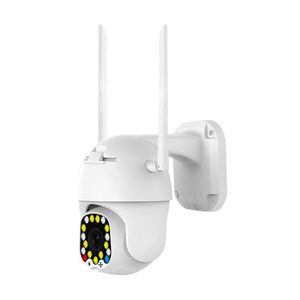 17 LEDs Waterproof WIFI IP Camera 1080P HD 2MP CCTV IR Camera Outdoor Security - US plug