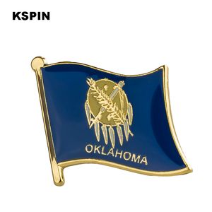 Stati Uniti d'America Oklahoma State Badge bandiera distintivo bandiera lapal pin su pin dello zaino per i vestiti XY0211