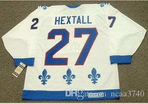 Custom Men Men Młodzieżowe Kobiety Vintage #27 Ron Hextalls Quebec Nordiquess 1992 CCM Vintage Hockey Jersey Rozmiar S-5xl lub niestandardowy dowolny nazwisko lub numer