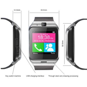 GV18 смарт-часы с камерой Bluetooth наручные часы SIM-карта фитнес-трекер смарт-браслет для IOS Android телефон