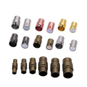 10pcs Gold Silver Strong Magnetic Clasps mm Leather Cord Bracelet Connectors For DIY Jewelry Making Accessories
