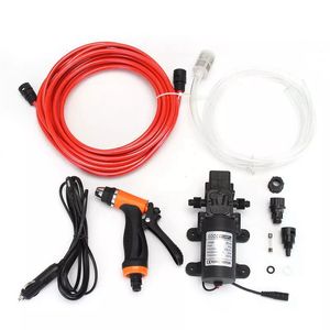 DC 12V 80W High Pressure Electric Washer Cleaning Washing Gun Water Pump Set