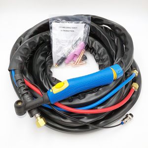 1 ordine 8M con manico blu saldatore TIG raffreddato ad acqua WP-18 Torcia per saldatura ad arco di argon