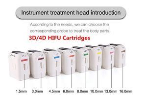 3D-4D-HIFU-Maschinenkartuschen, 20.000 Schüsse für hochintensiven, fokussierten Ultraschall, Gesichtsstraffung, Faltenentfernung, Körperschlankheit