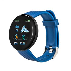 D18 Smart Horloge Bluetoth Mannen Vrouwen Slaap Tracker Hartslag Tracke Smartwatch Bloeddruk Zuurstof Sport Horloges voor Android-mobiele telefoons PK D13 115 U8 DZ09