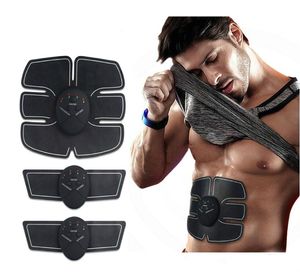 Fotbehandling Elektrisk muskeltoner Abdominal AB Toning Belt Abs Training EMS 3 Kuddar Trådlös muskelstimulator för buk/arm/ben