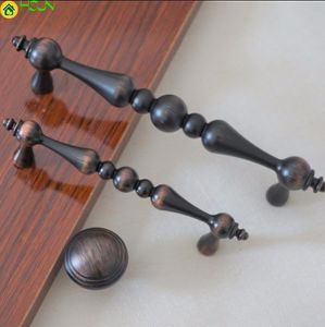 3.75 '' 5 '' Dresser Kolu Çekme / Çekmece Pulls Kolları Topuzlar Kırmızı Yağ Bronz / Mutfak Dolabı Kolları Donanım 96mm 128mm