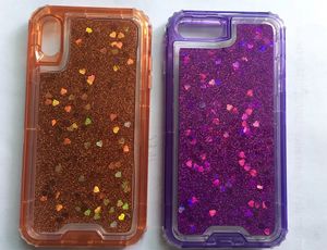 Liquid Quicksand Case star bling Glitter Crystal Robot Defender Custodie Cover per iPhone 11promax X 8 7 6S Plus 12 mini 13