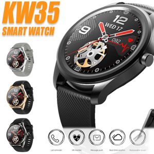 KW35 Smart Watches 1.28 Inch Touch Screen Fitness Tracker Blood Pressure Heart Rate Sleeping Monitor For Android Smart Watch with Retail Box