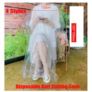 Disposable Hair Cutting Cape Salon Gown Cut Salon Stylist Nylon Barber Cloth 78x110CM 90x120CM 110x130CM 120x150CM 4 Style In Stock Hot on Sale