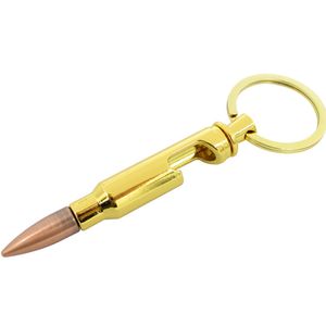 Nya öppnare Zinklegering Key Ring Pendant Bullet Model Beer Bottle Opener Keychains Bar Gadget Metal Kitchen Tools T2I5253