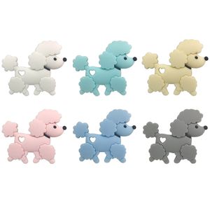 Wholesale teddy bead for sale - Group buy Teddy Dog Silicone Teether BPA Free Infant Teething Necklace Pendant Food Grade Silicone Beads Nursing Gifts Baby Chew Toys