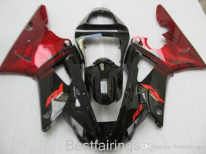 ZXMOTOR Горячая распродажа обтекатель для Yamaha R1 2000 2001 Black Red Facings YZF R1 00 01 IY89