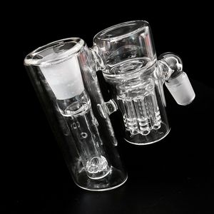 Kalın Çift PERC Ashcatcher Ash Catcher 8 Silah Ağacı Odası Öncesi Recycler Heady Blown 14mm 18mm Cam Bong için Duman Aksesuar