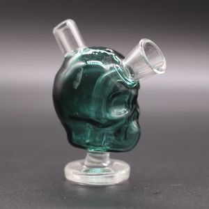 Pipa ad acqua Mini Skull Bong Vetro Narghilè Blunt Bubbler Accessori per fumatori Ciotola per pipa a mano piccola