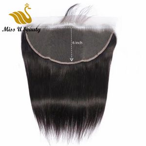 13*6 HD Lace Frontal Closure Swiss Invisible Lace Closure Brazilian Virgin Human Hair Pieces 8-20inch Natural Color