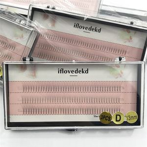 Individual False Eyelashes iflovedekd C D Curl Eye lashes 3D Make up Volume Eyelash Extensions Natural Silk Cluster Fake Lash 8-16mm