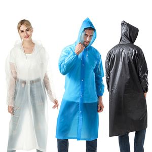 Reusable EVA Eco-friendly Raincoat Thickened Waterproof Rain Coat Non Disposable Outdoor Raincoat Camping Waterproof Rainwear Suit