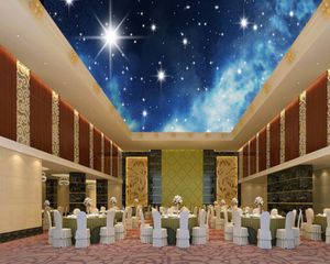 custom ceilings 3d ceiling murals wallpaper Fantasy night starry sky ceiling decorative mural