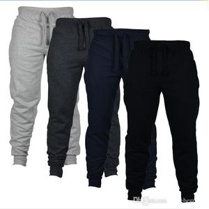 Mens Jogger Pants Hot Sale Solid Skinny Pants in 4 Colors EU Size Elastic Jogging Pants for 4 Seasons