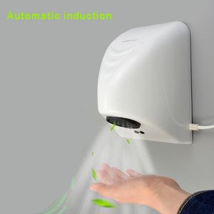 Ev el kurutma cihazı Banyo Sıcak hava elektrikli ısıtıcı rüzgar 1000W sensörü Otel otomatik el kurutma makinesi otomatik el kurutma makinesi