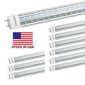 V w kształcie litery V 3FT 4FT 60W Chłodnicy Drzwi LED T8 G13 LED LED TROPLE SITS LED Lights Maszyny w USA