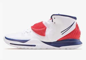 Wholesale basketball shoes sales usa for sale - Group buy Kids USA Kyrie White Navy Red Men Women Basketball shoes sales With Box High Quality Irving Neon Graffiti Sneakers Size