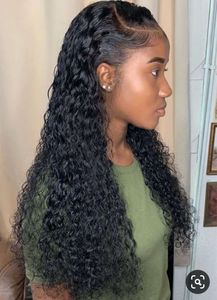 HD transparente suíço rendas frente perucas de cabelo humano encaracolado 13x4 HD peruca frontal pré-arrancado com cabelos de bebê brasileiro remi remy para mulheres negras 150% denisty