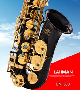 NeuTaiwan LAIIMAN E-Dur, schwarzes Altsaxophon, Musikinstrumente, vergoldet, superprofessionell, mit Koffer