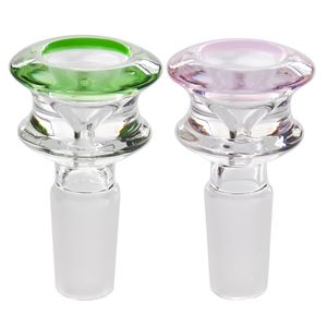 Imbuto 14mm Giunto in vetro per Bong Maschio Giunto 5 colori Fumo in vetro Bong Scodella Pezzo Per dab rig acqua tubo acqua bong