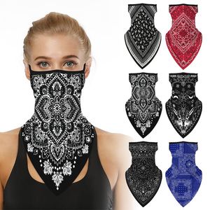 Bici Bicicletta Ciclismo Maschera per il collo Ghette per il collo Protezione UV antipolvere Uomo Donna Moto Maschera per il viso Bandana con passanti per le orecchie