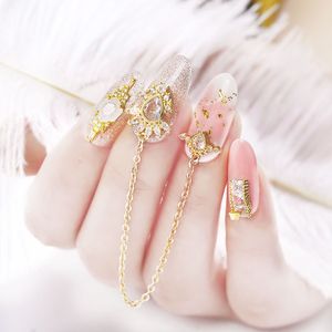 NA057 Latest alloy Zircon Nail art decoration luxury zircon rhinestone tassel/heart/wing nails jewelry top-level long nail Charms