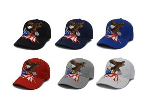 Mode USA Broderi Baseball Cap Eagle America Flag Letter Utomhus Snapback Hats Unisex Travel Causal Sport Caps Snapbacks