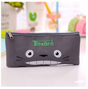 Creative stationery bag through Oxford cloth Hayao Miyazaki note bag Cute Totoro rectangular pencil bags