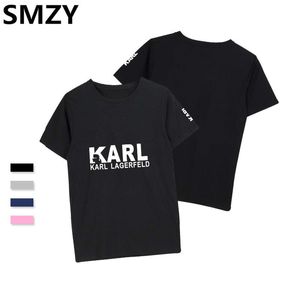 Smzy Karl T-shirts Herr Skjortor Casual Tag-fri T-shirt Herr Mode Roligt tryck T-shirts Herr Skjortor Mjuk Tee Shirt Femme 39 S C19041702