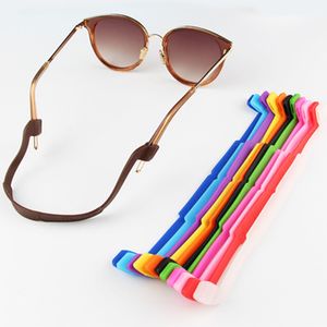 Colorful Adjustable Silicone Rope Anti Slip Eyeglasses Chains Reading Sports Glasses Sunglasses Strap Cord Holder Neck Headband Accessories
