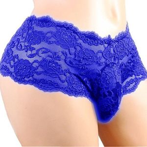 Atacado-calcinha lingerie laço floral biquíni briefs gay girly underwear