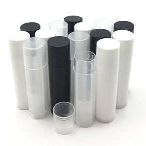 100st / parti 5ml DIY Läppstiftflaska Lip Balm Containrar Tom Kosmetisk Container Lotion Lim Stick Clear Travel Tube
