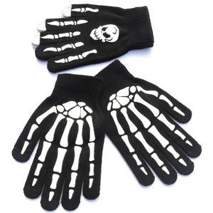 Rękawice dzianiny Piszą Nonslip Skull Ghost Claw Drukowanie Rękawica Outdoors Riding Keep Cieple Camping Urządzenia Dotykowe 2 65qs N1