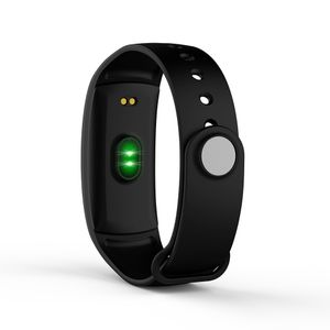 QS90 Inteligentny Bransoletka Ciśnienie krwi Tętno Monitor Smart Watch OLED Ekran IP67 Wodoodporna Fitness Tracker Wristwatch dla iPhone Android