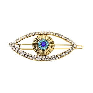 Vintage Style Hollow Eye Shape Headpiece Hair Clips with Rhinestone Cool Hair Accessories for Women Girls Gifts