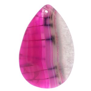 Fashion loose gem jewelry drop shaped colorful agate piece pendant accessories for women's creative jewelry