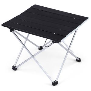 Outlife Outdoor Folding Table Camping Table Desk Lightweight Mini Aluminum Alloy Picnic Table for Hiking Camping BBQ Picnic