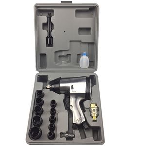 Freeshipping 1/2 polegada Quadrado de Ar Pneumático Pneu Pneumático Ferramenta Air Impact Chave Kit Pneumática Twin Hammer Ferramenta De Ar Para Compressor de Alta Torque