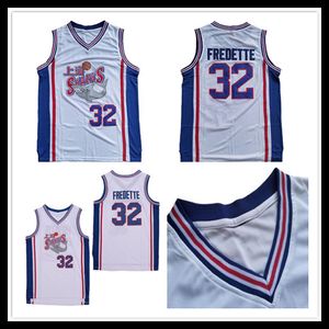 Camisas de basquete masculinas Jimmer Fredette #32 Shanghai Sharks cor da equipe branca costurada Jimmer Fredette S-XXL