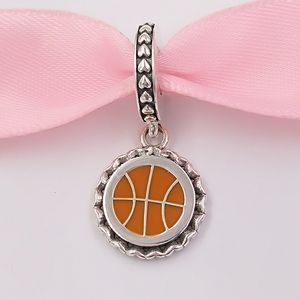 Andy Jewel 925 Sterling Silver Beads Basketball Dangle Charm Mixed Enamel Charms Fits European Pandora Style Jewelry Bracelets & Necklace EN