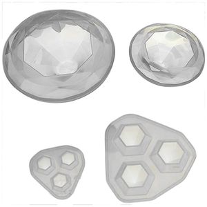 4 pc Diamond Transparente Flower Decorative UV Resina Líquido Silicone Moldes para Fazer Jóias Handcraft Ferramentas Pingente