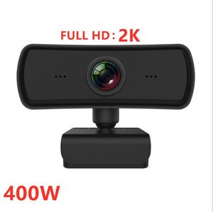 2K 1080p HD Webcam Auto Focus Inbyggd mikrofon Mini Dator PC Laptop Webcamera för Live Broadcast Video Calling Conference Work