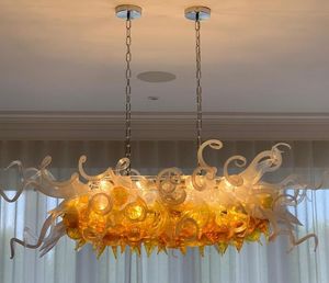 Italian Chandelier Custom Hand Blown Glass Crystal Chandelier Lighting Living Room Bedroom LED Hanging Pendant Light Fixtures