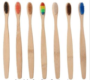 Toothbrush Natural Bambu Punho Arco-íris Branqueamento Corteira Macio Bambu Toothbrush Eco-Amigável Dentes Dentes Escova Oral Care XB1